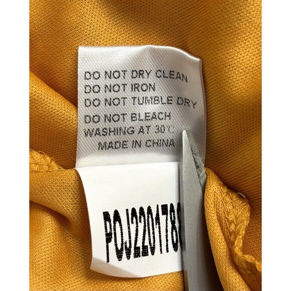 Womens Boho Maxi Floral Lace Boho Party Dress V Neck Flowy Long‎ Yellow Size 20 - Picture 16 of 16